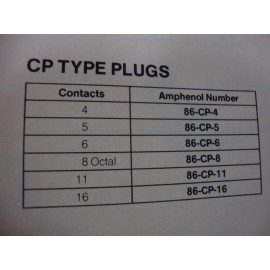 Amphenol 86-CP-7S AMPHENOL 7 PIN MALE PLUG
