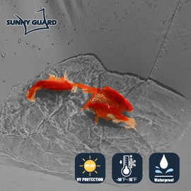 SUNNY GUARD Waterproof Sun Shade Sail 8' x 10' Charcoal Rectangle UV Block Sunshade for Backyard Yard Deck Patio Garden Outdoor Activities and Facility(We Make Custom Size)