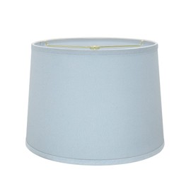 Aspen Creative 32311A Transitional Hardback Empire Shaped Spider Construction Lamp Shade in Light Blue, 12" Top x 14" Bottom x 10" Slant Height