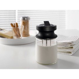Miele MB-CVA 6000, Pre-Installed Glass Milk Container for Miele CVA 6000 Fully Automatic Coffee Machines, 33.8 oz capacity
