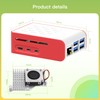 iRasptek kit for Raspberry Pi 5 8GB RAM with Red&White