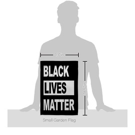 USA Made Black Lives Matter-Civil Rights Double-Sided Lawn Decoration Gift House Yard Banner Revolution Movement Equality Social, Garden Flag 13"x 18.5", Thick Fabric