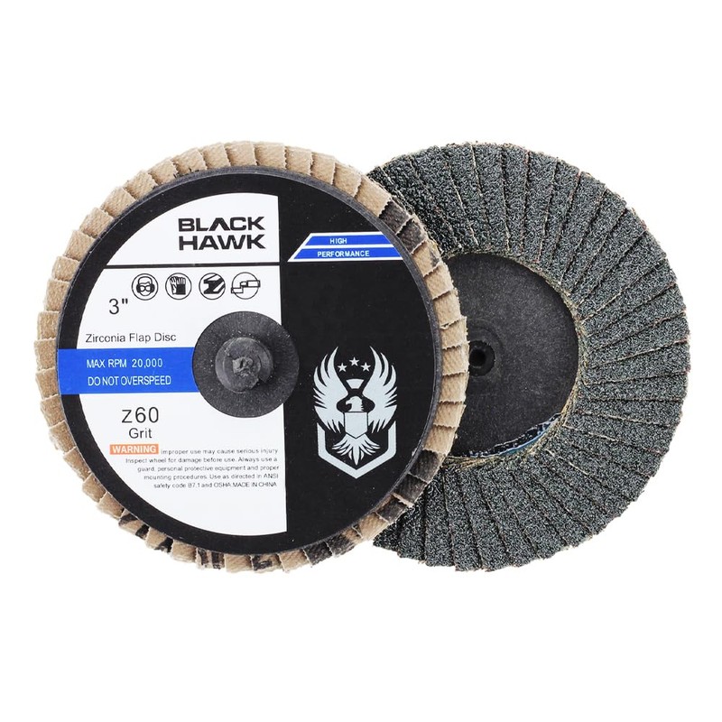 10 Pack - 3" Mini Flap Discs Quick Change Zirconia