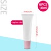 AMORIX 6PCS 10ml Lip Gloss Tubes Clear Empty Lip Balm
