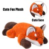 Labauxite Cute Fox Plush Pillow, Kawaii Plushies Red Fox Stuffed