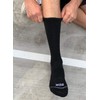 TCK Performance Basketball Socks 3 Pack Crew (Black, Medium)