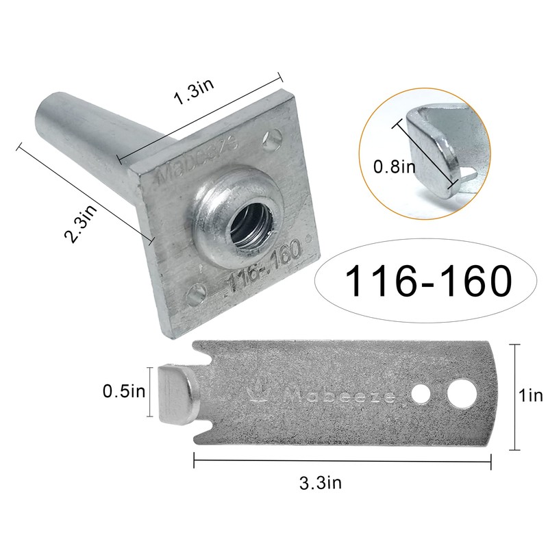 Mabeeze One-Way Anchor Vise for Grape Trellis – 20 Pack