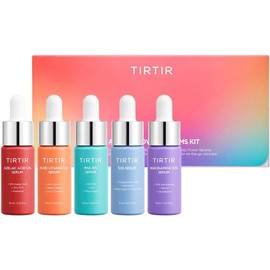 TIRTIR Kit De 5 Sérums Con Activos Potentes – Set De Cuidado Facial Coreano Con Vitamina C, Niacinamida, Ácido Azelaico Y Ácido Hialurónico, Sérum Hidratante, Potenciador De Luminosidad, Nutritivo, Im
