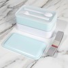 PuTwo Bento Box Lonchera de 2 niveles, sin derrames, para