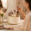 360° Rotating Makeup Organizer – Cosmetic Storage Holder for Brushes,