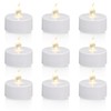 KOABY 12/24/50 Pack LED Tea Lights with 6H Timer, Auto