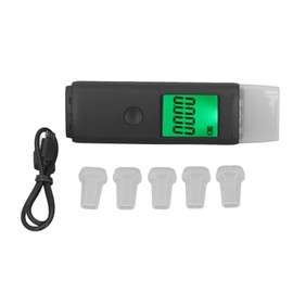 Air Blowing Breath Tester Digital Display Drunk Detector for Household Traffic Inspection USB Charging