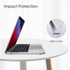 Fintie - Funda para MacBook Pro 13, Transparente escarchado