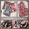 ONE LIMITATION SF003 Women's Scarf, Large, Leopard Pattern, Stylish, Stole