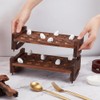 BENECREAT 48 Slot 2 Tier Stackable Wooden Quail Egg Holder