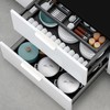 QZKJQDD 2 Pack White Kitchen Cupboard Handles Finger Edge Pulls