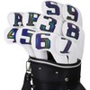 Scott Edward 10 Pcs Leather Iron Golf Head Covers Strong