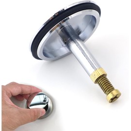 Bathtub Plug 43mm, Universal Brass Bathtub Plug, Universal Bathtub Plug 43mm, Universal Bathtub Plug 43 for Washbasin Kitchen Bathroom (43mm)