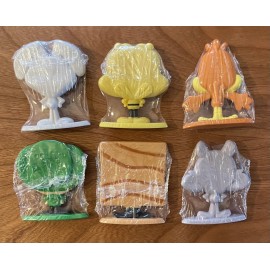 General Mills Breakfast Pals General Mills Set of 6 Rubber 2" Cereal Characters