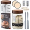 Sourdough Starter Kit,34oz Sourdough Starter Jar Glass with Sourdough Recipes