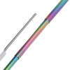 2Pcs Collapsible Metal Straw 304 Stainless Steel Drinking Travel Telescopic