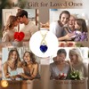 LAVUMO 925 Silver Women's Infinity Heart Necklace with Birthstone Jewellery