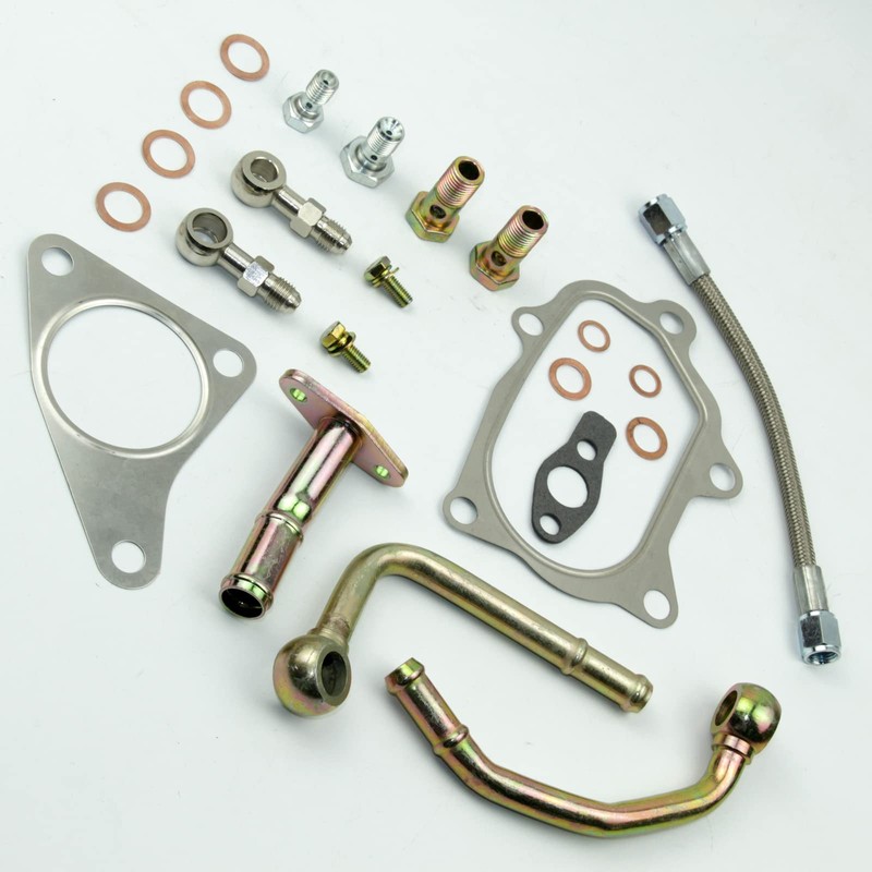 1Kit Turbo Oil Water Pipe Line Bolt Gasket Kit FOR