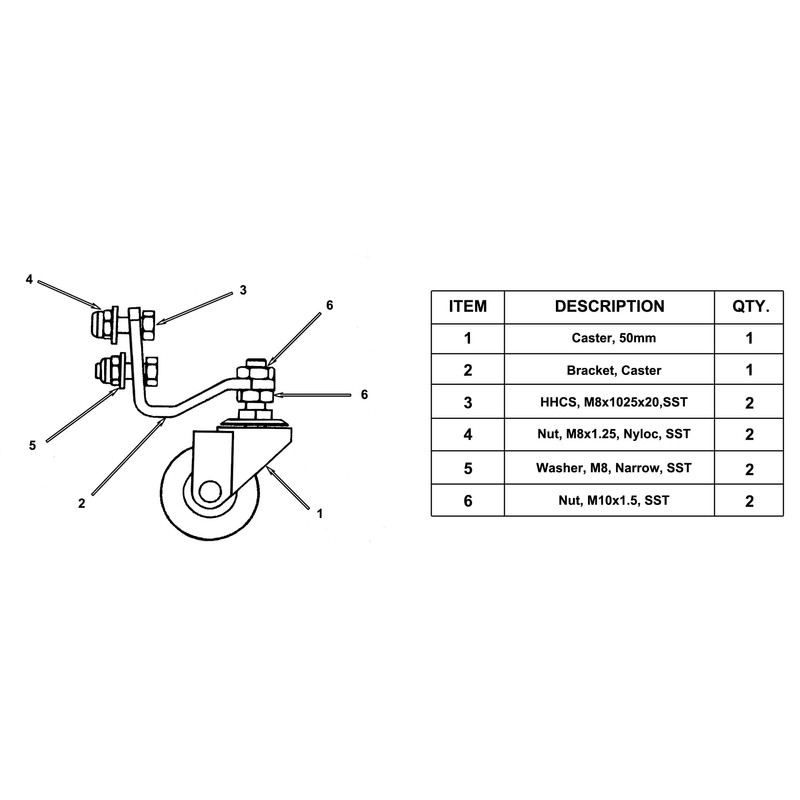 Ultimate Washer Replacement Castors for General Pump GP Hammerhead 18”,