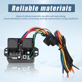 Newnessai Digital Radiator Fans Controller Switch Kit, 40℃ To 110℃ Adjustable Temperature Range Fan Switch, 12V and 24V Electric Fan Controller Kit for Vehicle Electrical Systems Cooling Needs