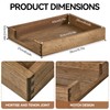 Kirigen Wood Letter-Size Tray Single-Tier(TP-DBR)- Wooden Tones Collection Front-Load Documents