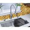 Elephantile 5 Sheets Gold Tiles Metal Mosaic Wall Backsplash Tile