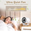 Desk Fans Small Quiet, 100 Speeds Rechargeable Fan Portable, 4000mAh