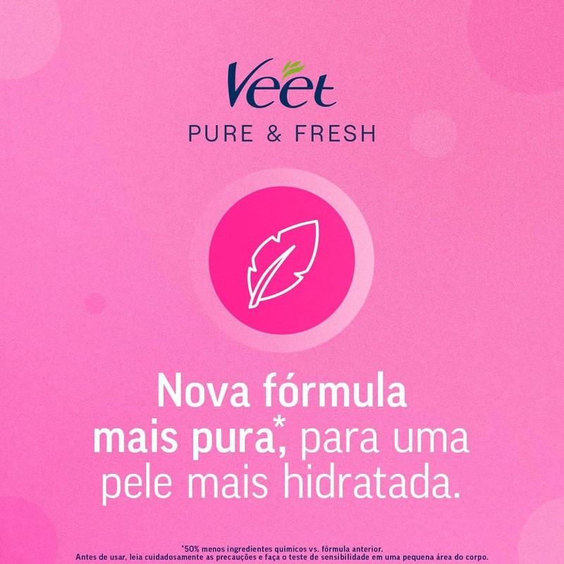 Veet Pure & Fresh, Bandas de Cera Depilatoria, Rostro, Piel