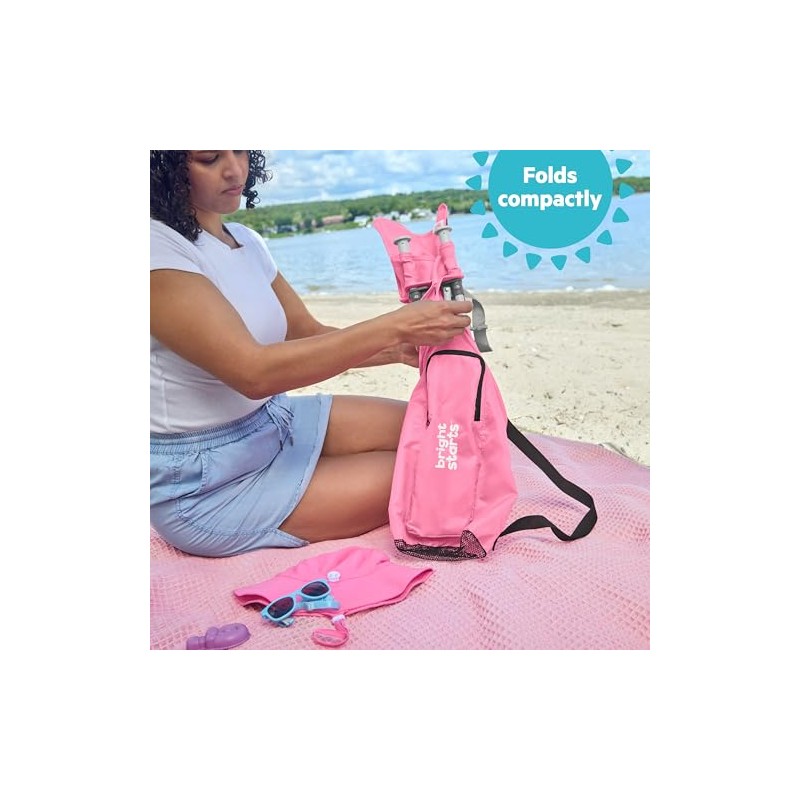 Bright Starts Pop 'N Sit Portable Booster, Indoor/Outdoor Use, Floor