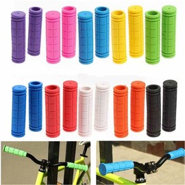 Generic Purple Non-Slip Rubber Bike Handlebar Grips for Road Mountain Bicycle Scooter