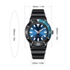 Rotating Bezel Watch Luminescent Automatic Date Analog Display Calendar Waterproof