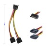 KETAWA SATA Data Cable & 15 Pin Power Splitter Cable