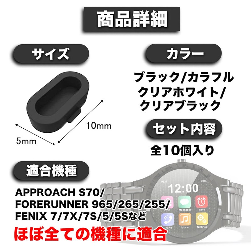 [bellpear] Garmin Compatible Dustproof Plug, Waterproof, Splashproof, Protection, Charging, Terminal