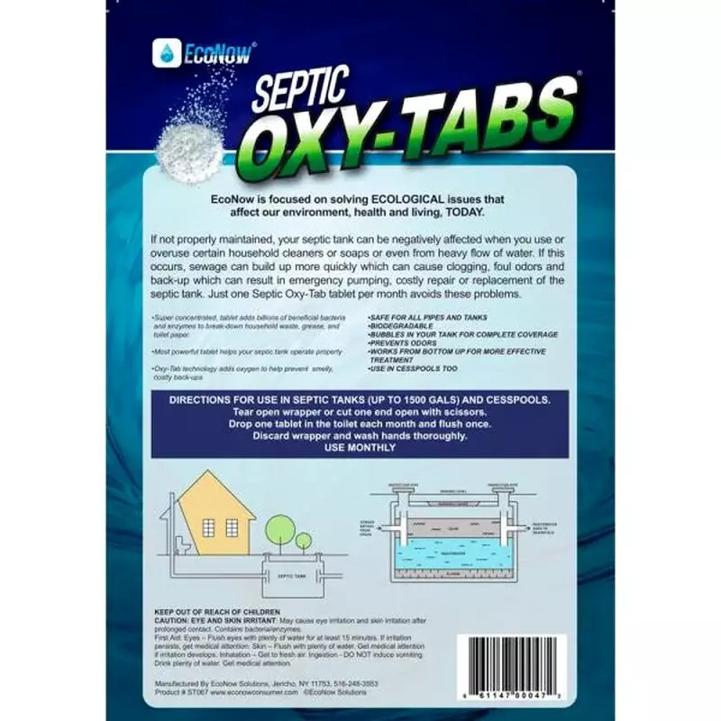 Ecolab 48ct. Oxy-Tabs PRO-STRENGTH SEPTIC TANK Cleaner/Treatm