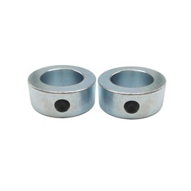 Vasemele Set of 2 Adjusting Rings 20 mm Shaft Locks Shaft Rings Adjusting Ring Axle Sack Truck Adjusting Rings Shaft Galvanised Steel with M6 Allen Screws for Sack Truck Tyres