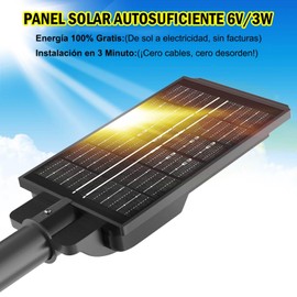 WONDOCK Luces Solares Exterior 156 LED 1000 Lúmenes, Paquete de 2 con Sensor de Movimiento, IP65 Impermeable para Jardín, Patio o Terraza, Negro