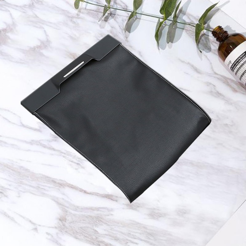Bolsa de Basura Diseño Compacto Negro de Cuero Plegable para