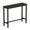 Mr IRONSTONE Bar Table, 39" High Top Pub Table Rectangular