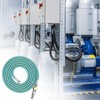 QWORK 6-Ft Braided Airbrush Hose with G1/8 to G1/4 Adapter,