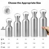 Volhoply 26oz Stainless Steel Single Walled Water Bottle with Handle