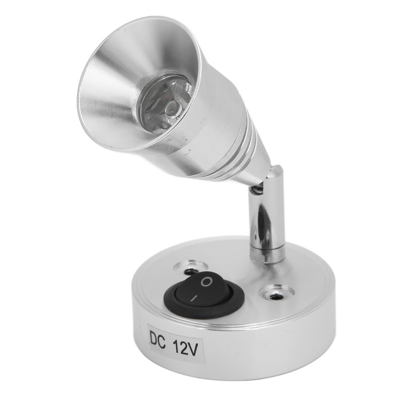 LED RV Reading Light 12V 3W Flexible Interior with Switch