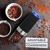 IZL Kitchenware Gravity Electric Salt and Pepper Grinder Set -
