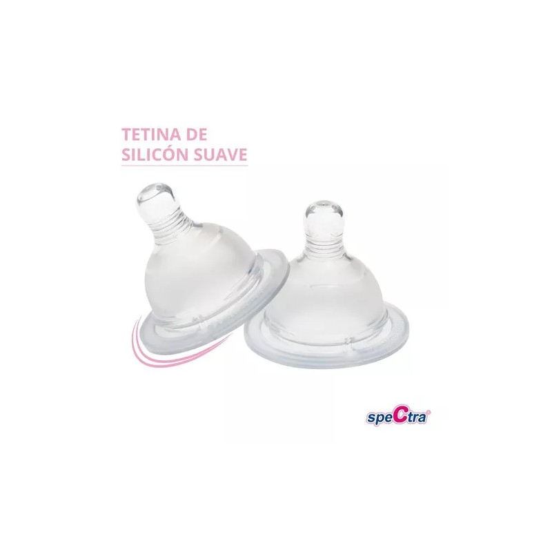 Spectra Tetina Mamila Para Biberón Spectra Flujo 2 Pzas