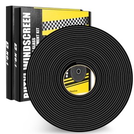 Butyl Rubber Tape Headlight Glue Sealant Rope 14.8Ft Diameter 9mm Putty Foam Strip Caulk Sealer for Automotive (Car RV Truck Marine) Window Door Windshield Sealing - Black, 2 Roll