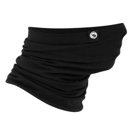 STARK SOUL Multifunctional Scarf - Neck Warmer "Solid Cotton" Cotton Double Layer, black